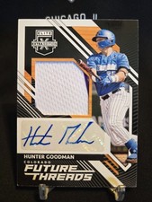 2021 Panini Elite Ex Ed RPA Hunter Goodman Rookie Patch Auto Rc