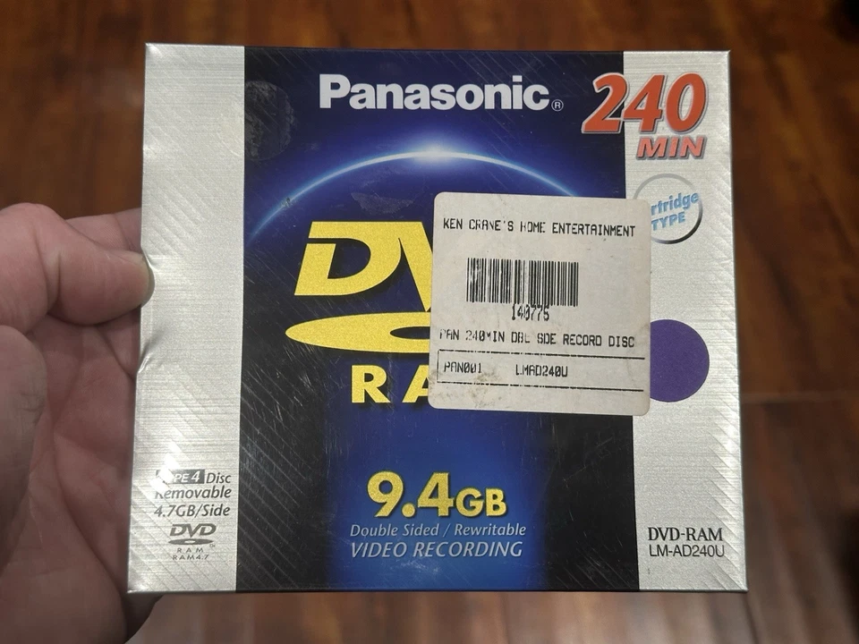 Lot of (4) Panasonic LM-AD240U Double-Sided 240 Minute 9.4GB DVD-RAM Discs - New - Image 4 of 4