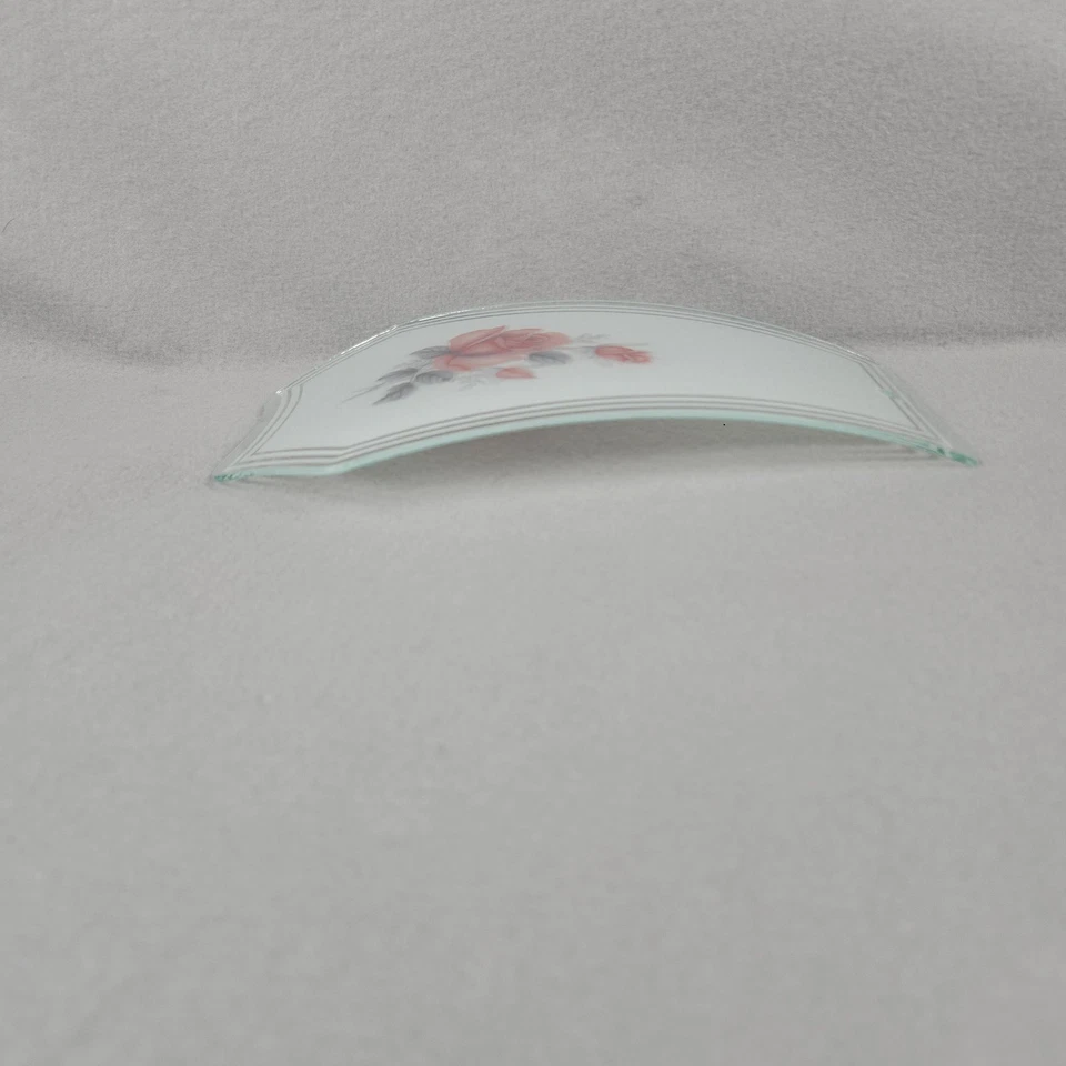 Glass Wall Sconce Light Shade Pink Rose Floral OK Lighting Replacement Cover - Image 3 of 4