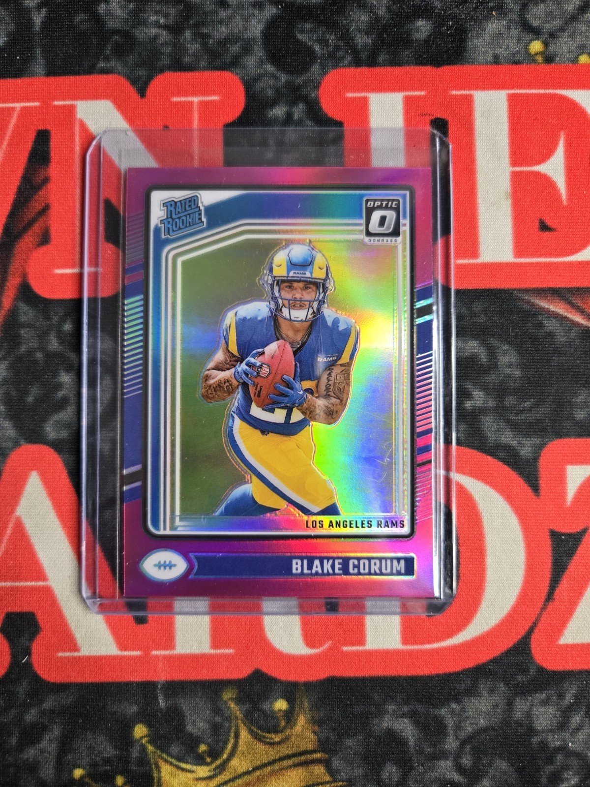 2024 Panini Donruss Optic - Rated Rookie Blake Corum #208 Pink Prizm (RC)