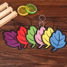 10pcs Auto Solid Perfume Cartoon Leaf Shaped Car Pendant Auto Air Freshener