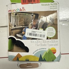 Munchkin Brica Stretch to Fit Car Sun Shade, Block UVA/UVB Rays 14in 20in.