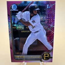 2022 Bowman - Chrome Prospects Maikol Escotto #BCP-52 Fuchsia Mojo 180/199