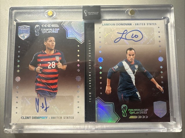 Clint Dempsey Landon Donovan Team Tandems Dual Auto Booklet 2022 Eminence /10