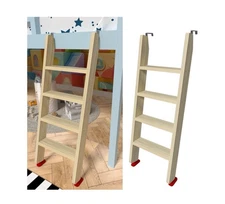Wood Bunk Bed Ladder 50", Lofted/Dorm/RV Bed Bunkbed Ladders with 4 in Extra
