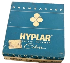 Vintage Grumbacher Hyplar Acrylic Polymer Starter Set – Complete, Most Unused