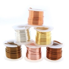 Craft Wire Assortment - Tarnish-Resistant Copper Wire for Jewelry Making, 6-P...