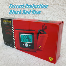 Ferrari Projection Clock Red Brand New Unused From Japan Fap101-r Rare