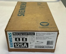 SIEMENS,E0408ML1125SU,MAIN LUG LOAD CENTER NEW