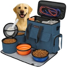 Dog Travel Bag, Weekend Pet Travel Set for Dog and Cat, Airline Approved Tote...
