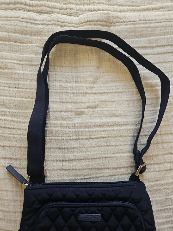 VERA BRADLEY LITTLE HIPSTER ЧЕРЕЗ ПЛЕЧО СУМКА ТЕМНО-СИНИЙ - Изображение 3 из 4