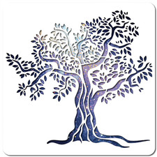 Large Tree of Life Stencil Template 12X12 Inch Reusable Plant Sign