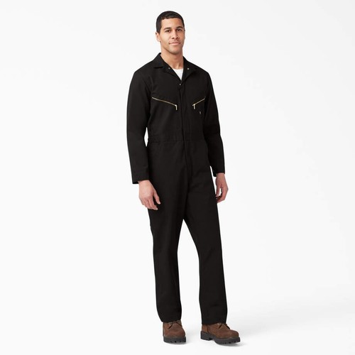 Dickies Men's Deluxe Blended Long Sleeve Coveralls, Black - Picture 3 of 5