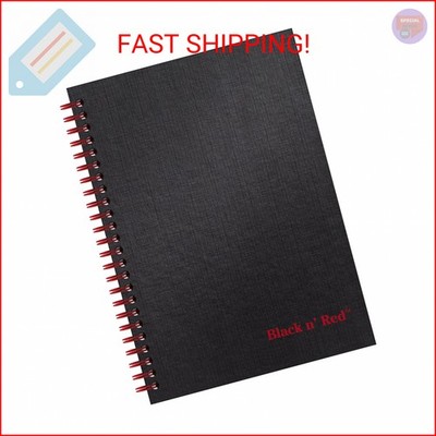 Black n' Red Notebook, Business Journal, 8-1/4'' x 5-1/4'', 70 Sheets, Ruled, Opti