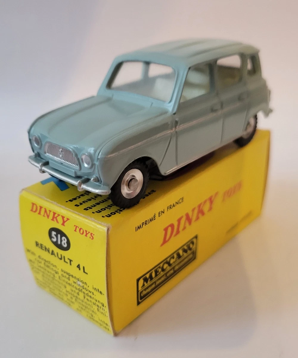 Dinky Toys 518 - Renault 4L Bleue 1/43 (Zamak, Occasion)
