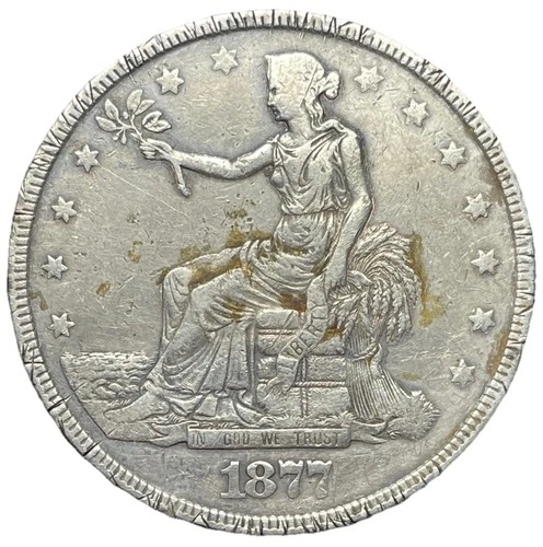 1877 Trade Dollar, Very Popular Silver 1$ Series!