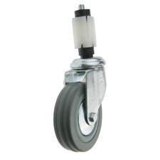 Swivel Castor Wheel Insert 100mm with Expander for 30mm Square Table Leg
