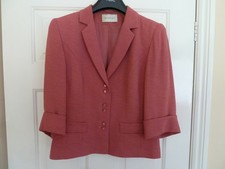 LADIES JACKET MINUET Pink Suit Jacket SIZE 10 Wedding Work Party Casual