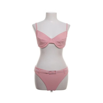 Beach Time, Bikini, Größe: 40, Elasthan/Nylon/Polyester, Pink, Einfarbig #KM2