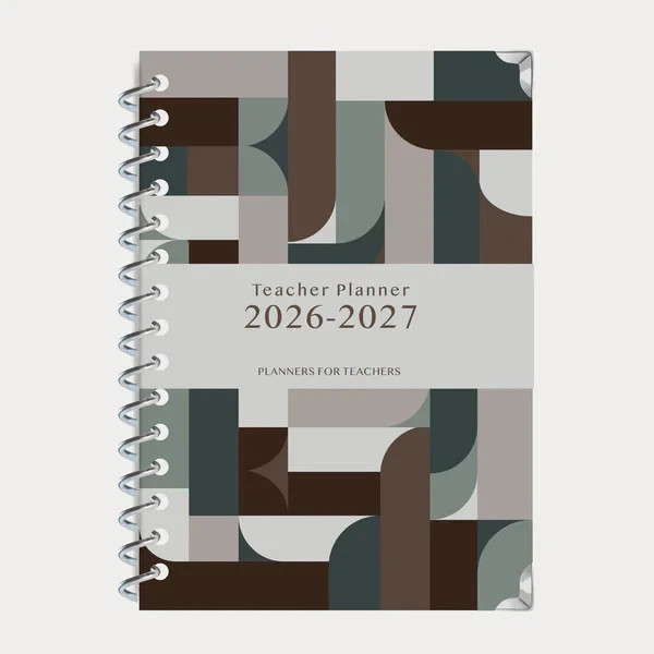 Teacher Planner 2026-2027 for Teachers (Colour-Geometric) Paperback