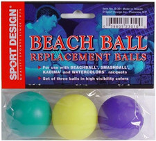 Replacement Beach Balls for Beachball Smashball Kadima Watercolors Set of Three