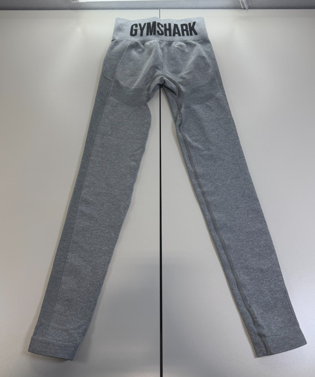Gymshark Flex High Waisted Legging Grey Marl Womens Sz XS Gym Workout image 5