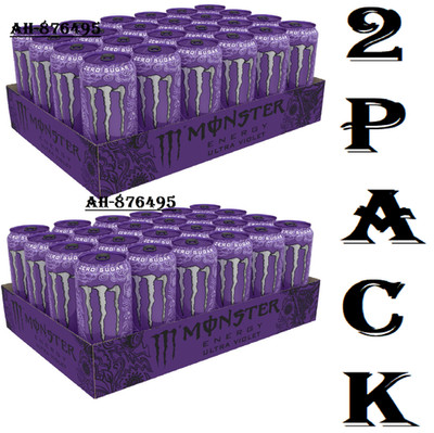 2 Pack Monster Energy Ultra Violet Sugar Free Energy Drink (16 fl. oz., 24 pk.)