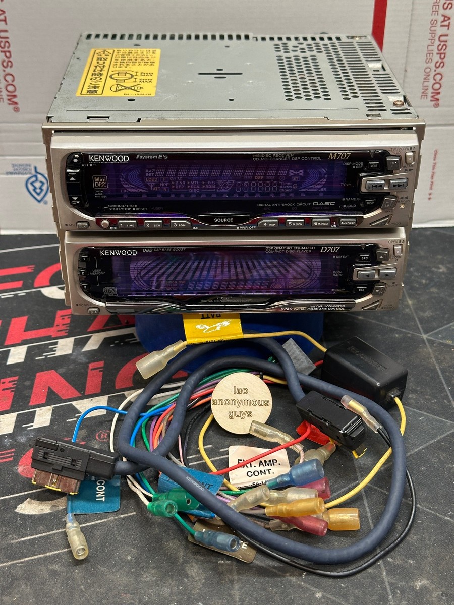 KENWOOD # M707 D707 JDM MD Receiver + CD DSP Graphic EQ