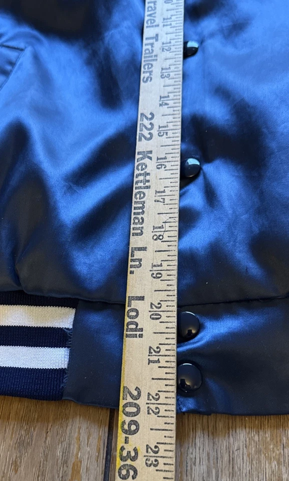 Chaqueta de Colección Años 80 Swingster Azul Satán Para Hombre Grande Parche Goodyear Foto 4 de 4