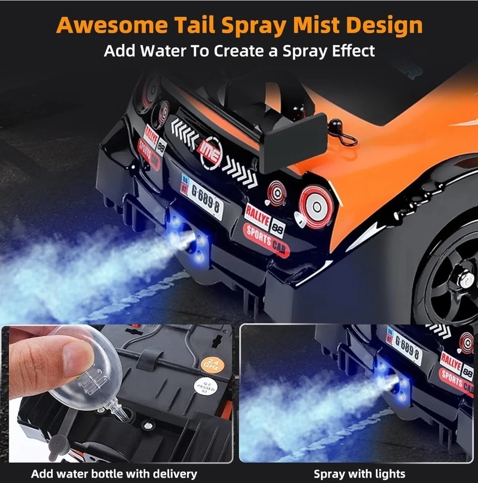 Coche de carreras RC 1:16 4x4 RC 2.4G 30 KM/H control remoto de alta velocidad coche de deriva Foto 3 de 4