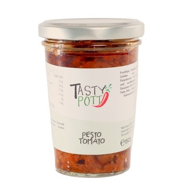 Tasty Pott Pesto Tomato 150g Glas Pesto Für Nudeln Reis Marinaden Dip