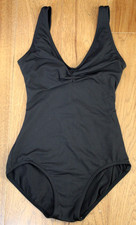 Capezio BLACK LEOTARD Adult S Small Dance Ballet Sweetheart Neck Sleeveless