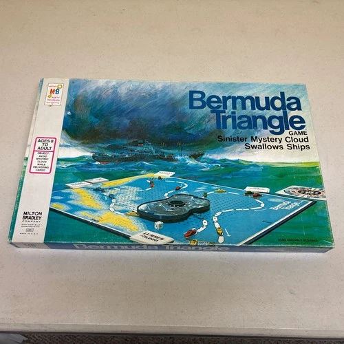 Vintage 1976 Bermuda Triangle Board Game Milton Bradley COMPLETE 4603
