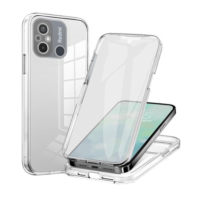 Handy Hülle für Xiaomi Redmi 12C Smartphone 360 Grad Bumper Schutz Full Cover