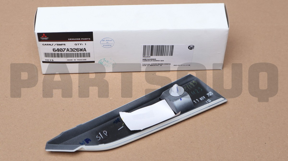 しじみ 6407A326WA Genuine Mitsubishi GARNISH,FR BUMPER SIDE | eBay