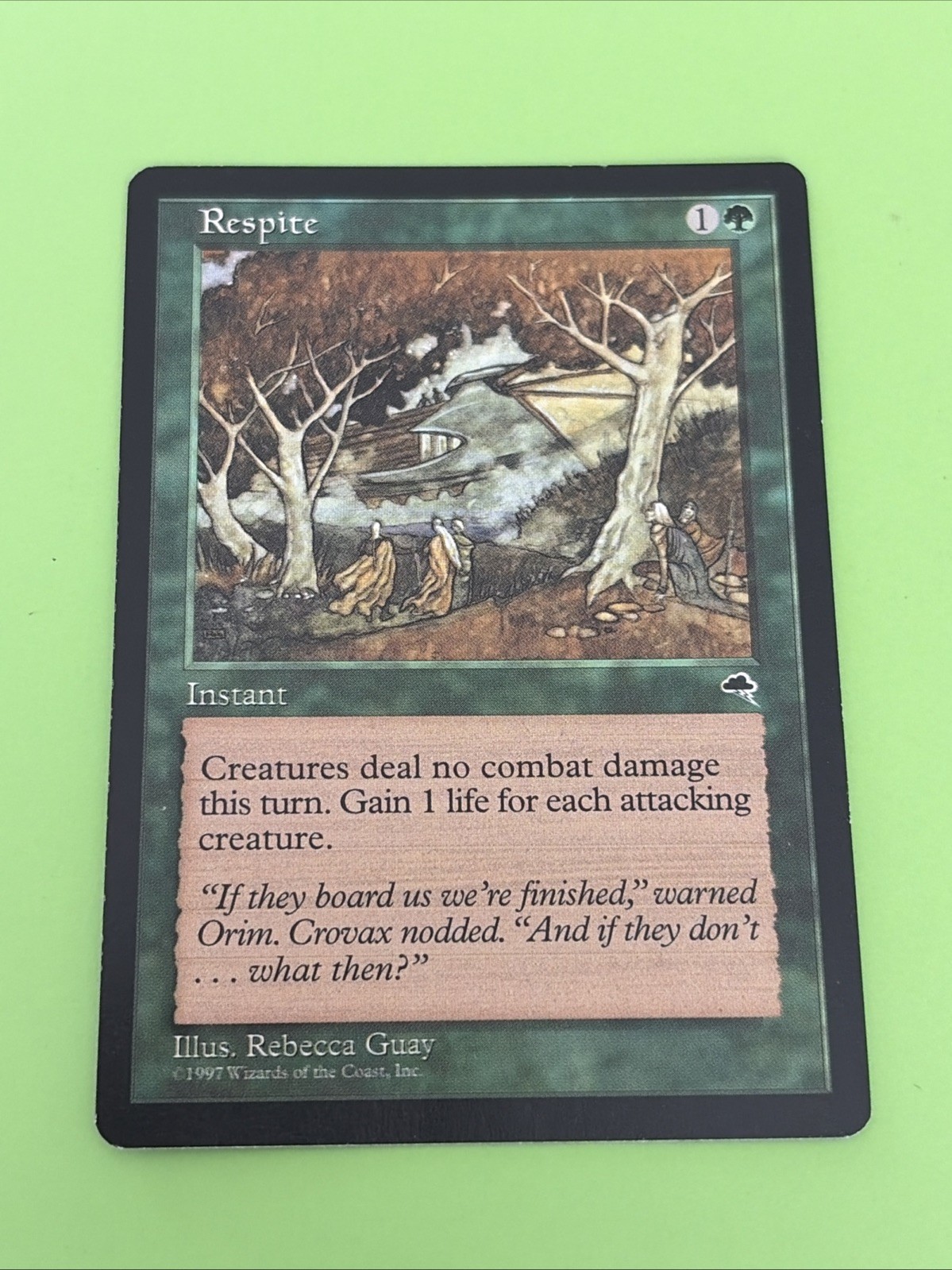 Respite Common Tempest Magic: The Gathering Lightly Played