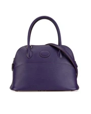 Preloved hermes Haut Courroies 2424 Purple Women Satchel One Size