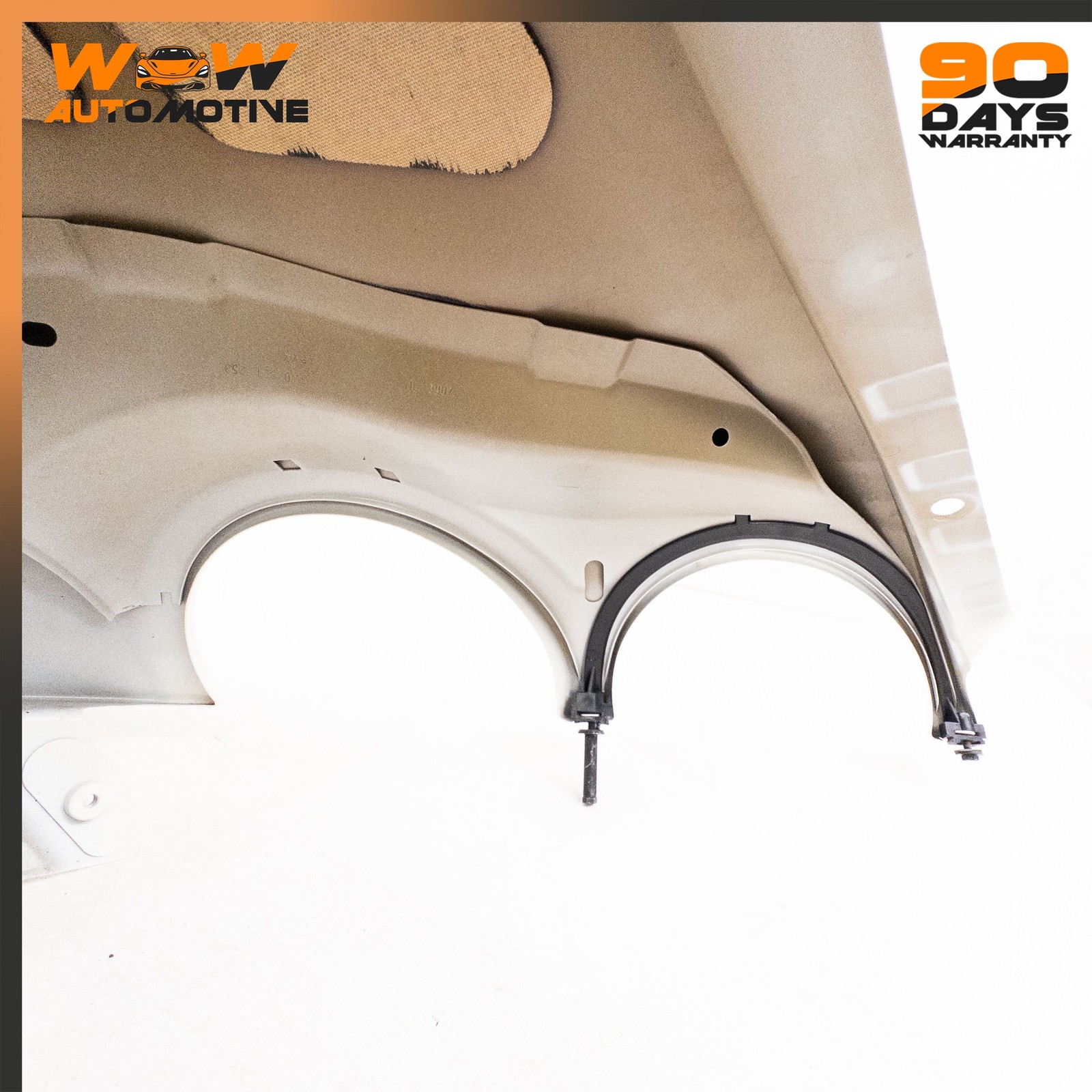 04-13 BENTLEY CONTINENTAL GTC FRONT LEFT DRIVER SIDE FENDER ASSEMBLY WHITE OEM