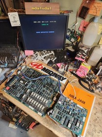 NBA JAM JAM PCB JAMMA ARCADE REVISION 3.01 BOARD SET WORKING!!!! MIDWAY 