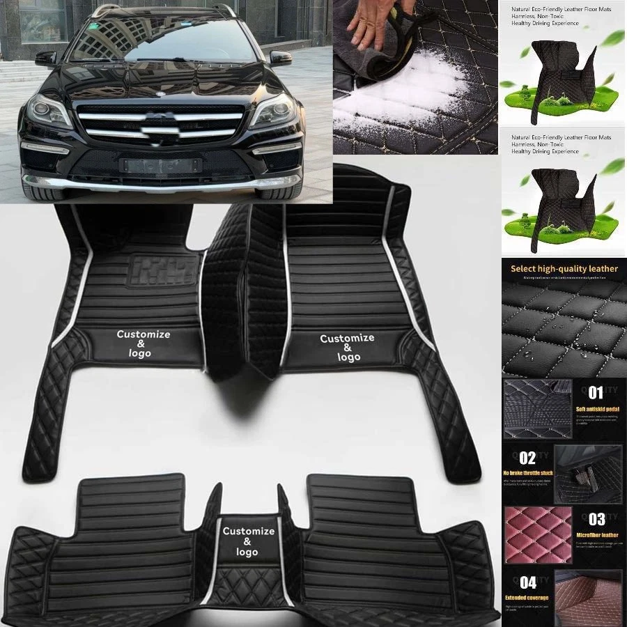 For Mercedes Benz GL Car Floor Mats Custom Waterproof Auto Liners Carpets Foto 2 de 4