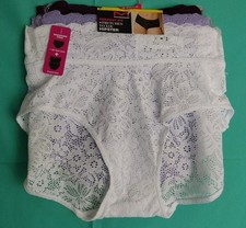 NEW Maidenform 3 Pack Perfect Fit Hipster Panties M/6 Multi-Color DM3SLH