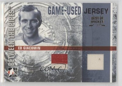 2006 ITG Between the Pipes Silver Best of Hockey 1/1 Ed Giacomin #GUJ-52 HOF l7u