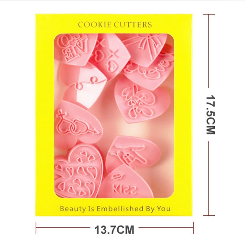 Mini-Ausstechformen in Herzform für festliches Gebäck Pralinen und mehr - Bild 4 von 4