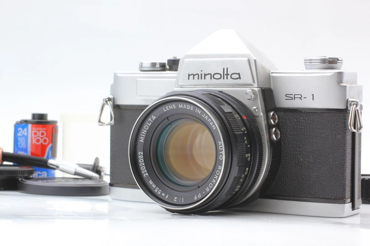 Minolta SR-1s 55mmF1.7 フード・フィルター付 フィルムカメラとオールドレンズ】minolta SR-1s と 緑のロッコール