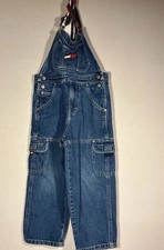 Tommy Hilfiger Tommy Boy Overalls Size 4 Blue Denim 100 Cotton