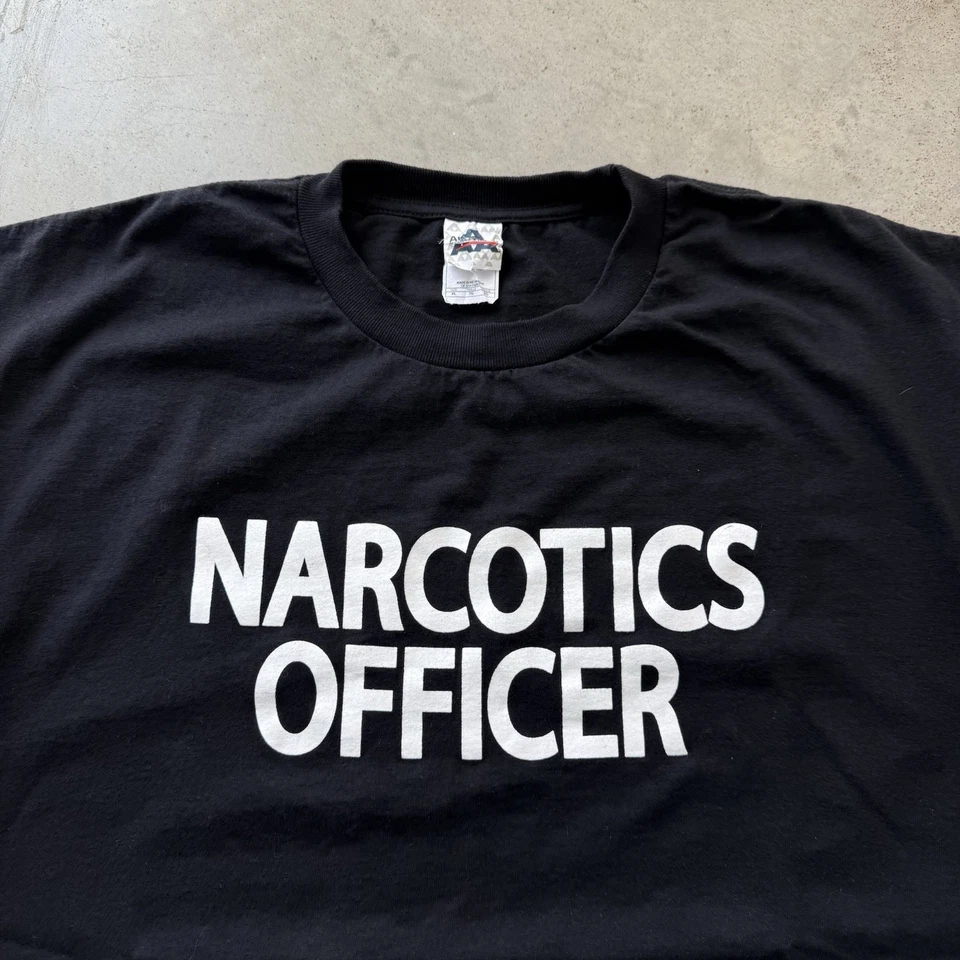 Camiseta De Colección Oficial Narcóticos Y2K Talla XL Divertida Oscura Droga Patinador Grunge Foto 4 de 4