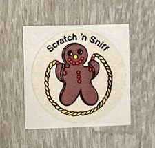 Vintage 3M Gingerbread Murple Character Scratch 'n Sniff Sticker. Matte