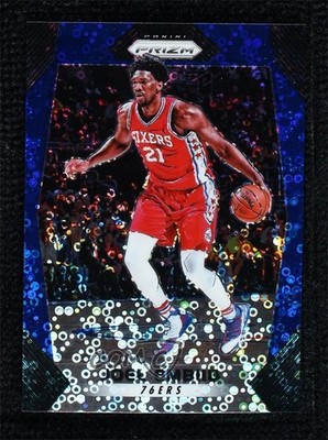 2017-18 Panini Prizm Fast Break Blue Prizm 163/175 Joel Embiid #2 2ct