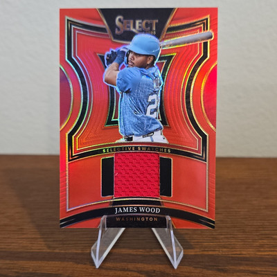 Panini 2025 Select Selective Swatches James Wood RC Red Prizm /99 SS-JW