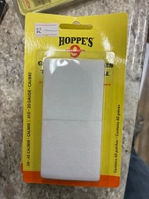 Hoppe's Gun Cleaning Patches .38 to .45 Caliber & .410 to 20 Gauge 40 Pack~1204